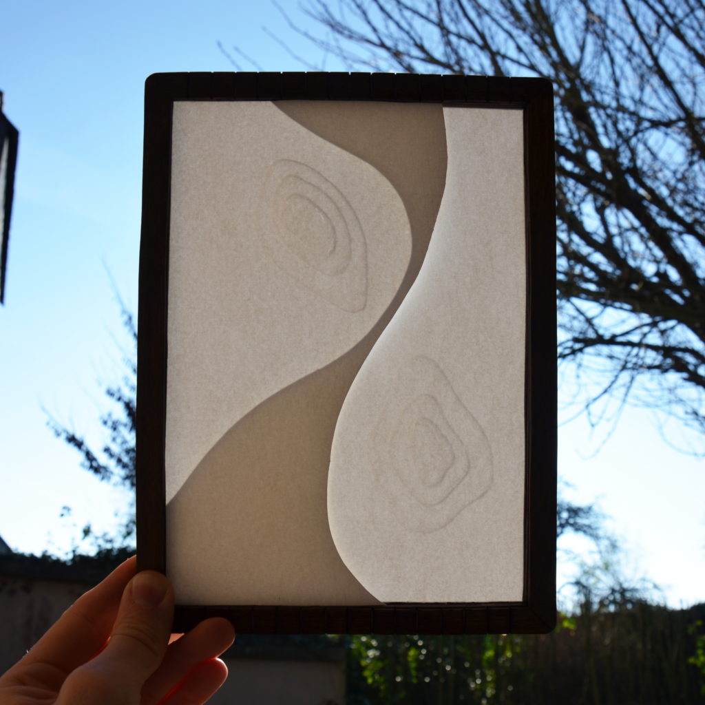 .vue d'un estran format carré